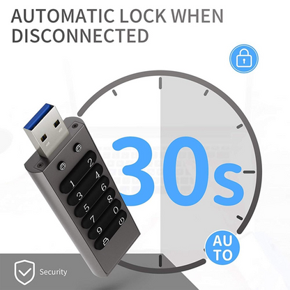 Externí paměť USB-A 3.0 OEM XC002 KeySecure, 64Gb