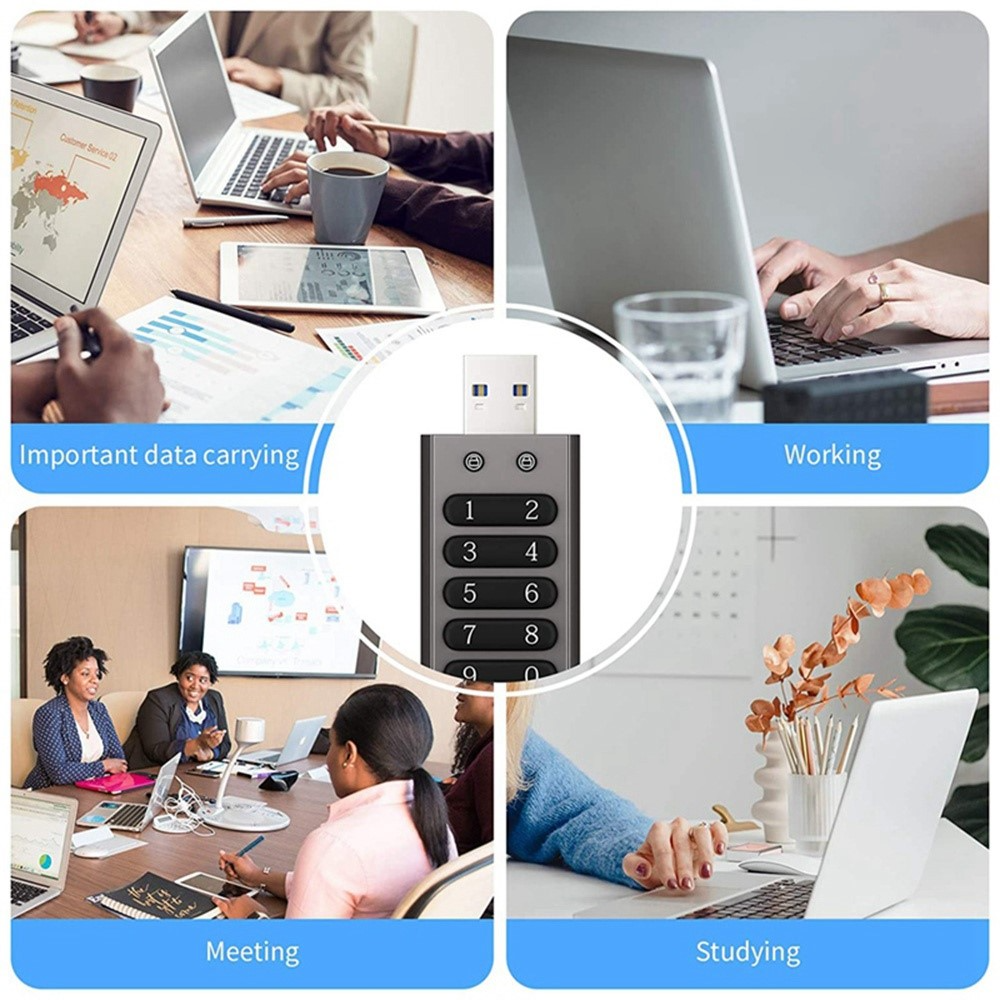 Externí paměť USB-A 3.0 OEM XC002 KeySecure, 64Gb