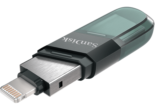 Externí paměť USB-A 3.1 / Lightning SanDisk iXpand Flip, 64Gb SDIX90N-064G-GN6NN