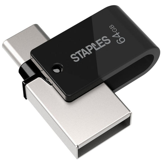 Externí paměť USB-A 3.1 / USB-C Staples K23, 64Gb EKMMD64GK233CST