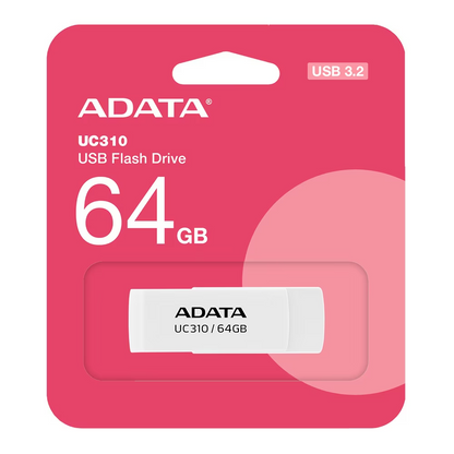 External USB-A 3.2 Memory Adata UC310, 64Gb UC310-64G-RWH