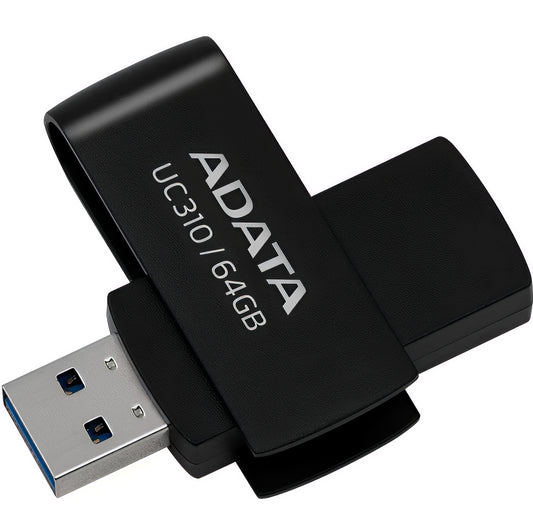 Externí paměť USB-A 3.2 Adata UC310, 64Gb UC310-64G-RBK