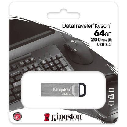 Externí paměť USB-A 3.2 Kingston DT Kyson, 64Gb DTKN/64GB