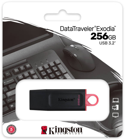 Externí paměť USB-A 3.2 Kingston DT Exodia, 256Gb DTX/256GB