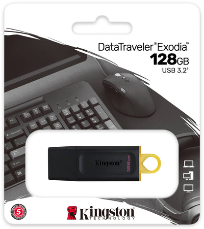 Externí paměť USB-A 3.2 Kingston DT Exodia, 128Gb DTX/128GB
