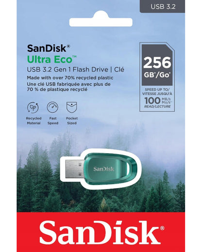 Externí paměť USB-A 3.2 SanDisk Ultra Eco, 256Gb SDCZ96-256G-G46