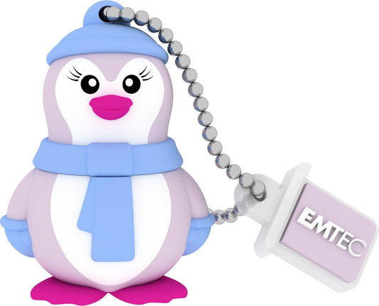 Externí paměť USB-A Emtec M336 Miss Penguin, 16Gb ECMMD16GM336