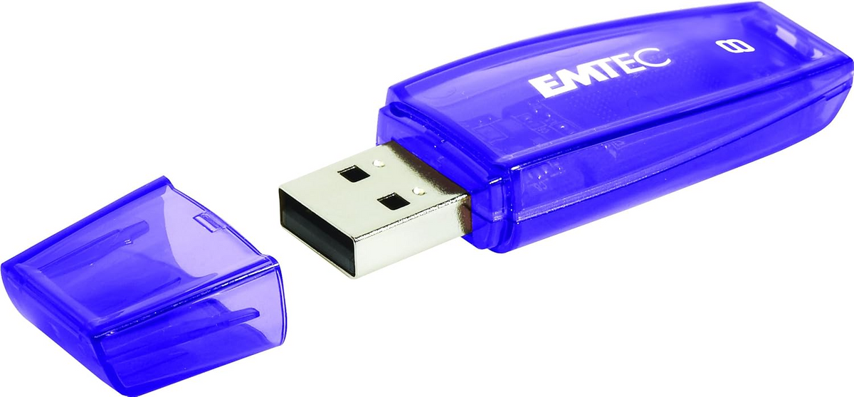 Externí paměť USB-A Emtec C410 Color Mix, 8Gb ECMMD8GC410