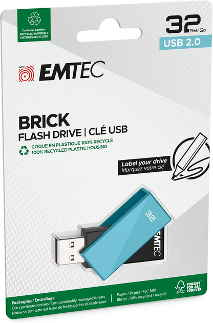 Externí paměť USB-A Emtec C350 Brick, 32Gb ECMMD32GC352