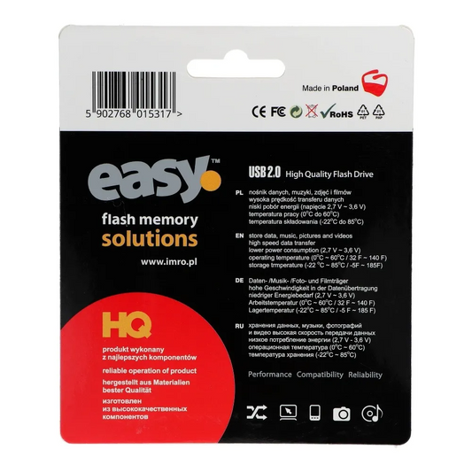Externí paměť USB-A Imro Easy, 128Gb