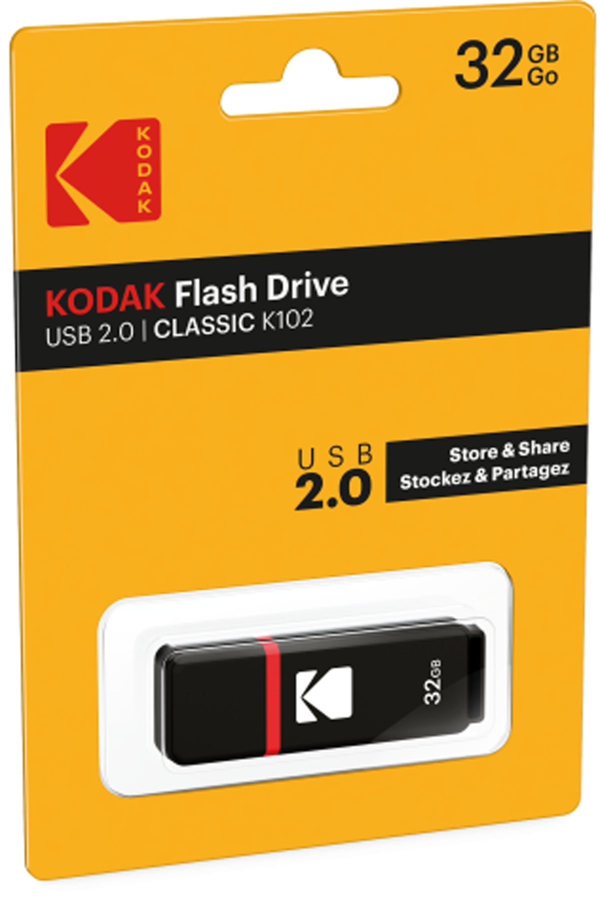 Externí paměť USB-A Kodak K102, 32Gb EKMMD32GK10