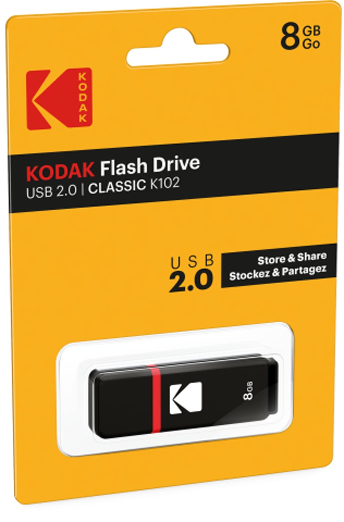 Externí paměť USB-A Kodak K102, 8Gb EKMMD8GK102