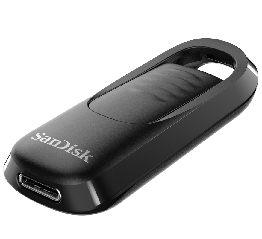 SanDisk Ultra Slider USB-C External Memory, 128Gb SDCZ480-128G-G46