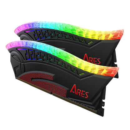Dato Ares Armor RAM Memory, DDR4, RGB, 2 x 8GB, 3600Mhz, CL18, Black AMRGB8GX216G36K