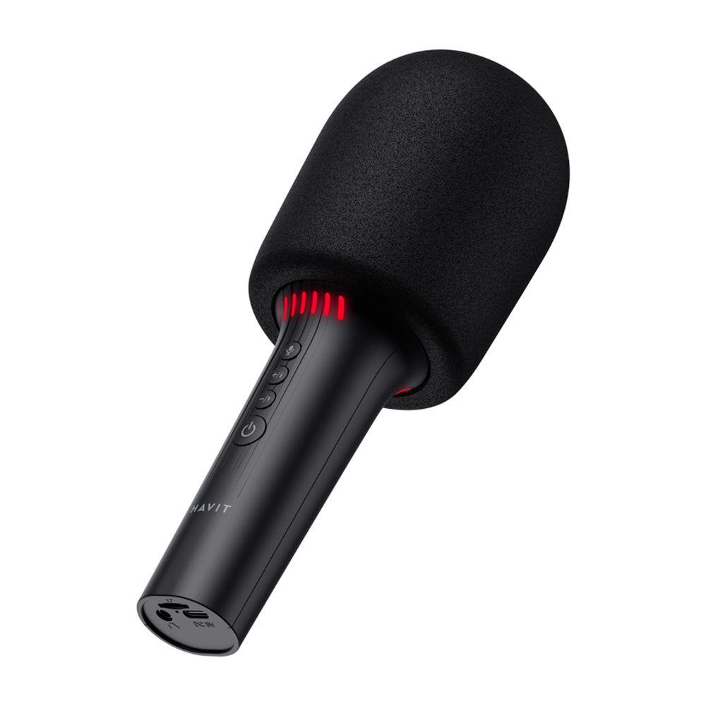 Bluetooth mikrofon HAVIT SK851BT Karaoke, Černý