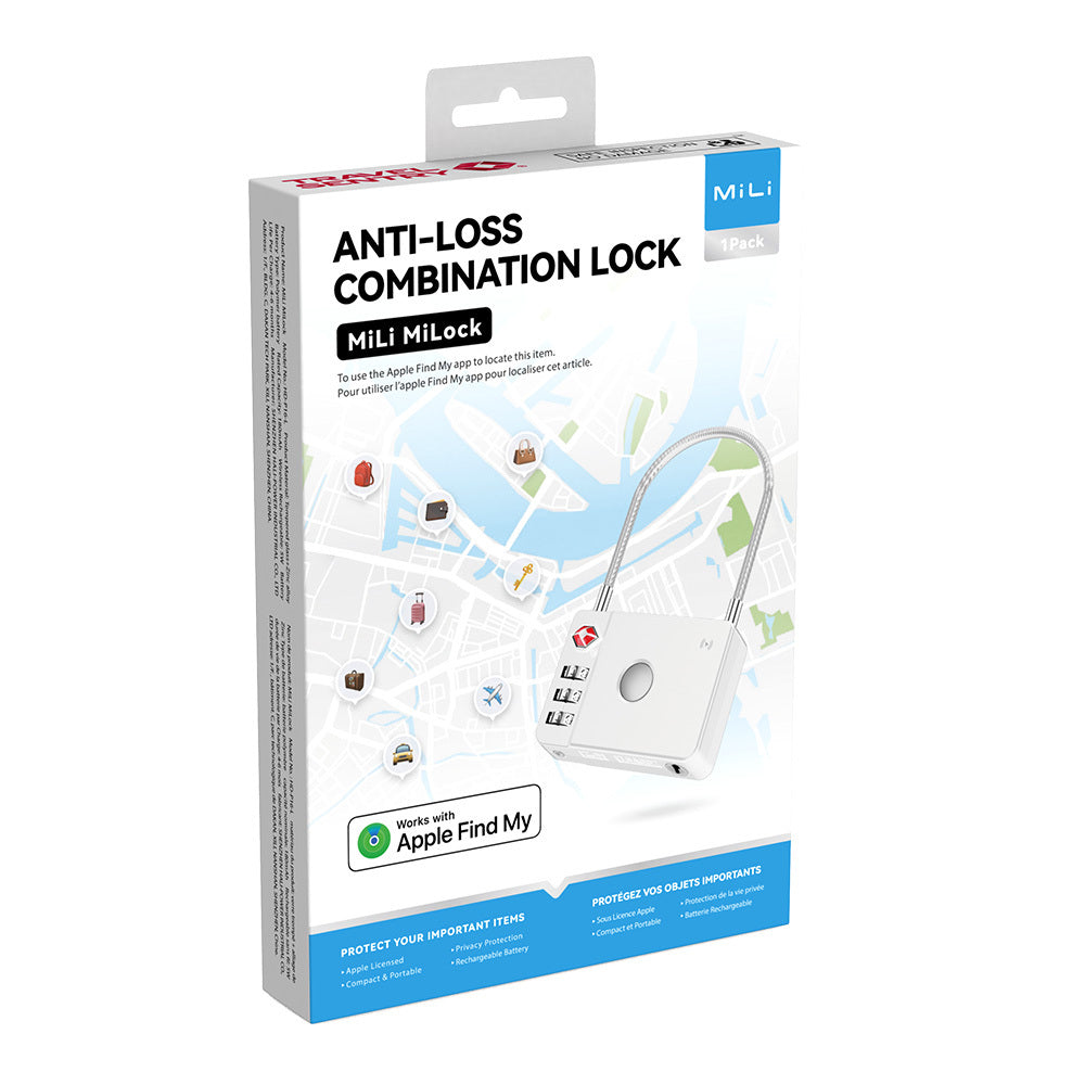 MiLi SmartTag MiLock Luggage pro iOS Series, bílá HD-P16-L