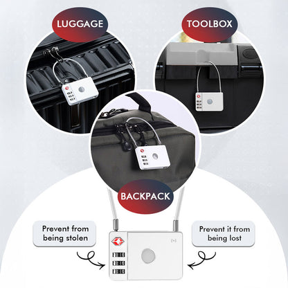 MiLi SmartTag MiLock Luggage pro iOS Series, bílá HD-P16-L