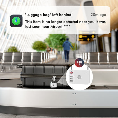 MiLi SmartTag MiLock Luggage pro iOS Series, bílá HD-P16-L