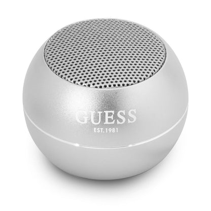 Přenosný Bluetooth reproduktor Guess, 3W, stříbrný