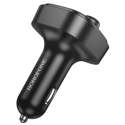 FM Bluetooth modulátor Borofone BC59 Heroic, 2 x USB-A - 1 x USB-C