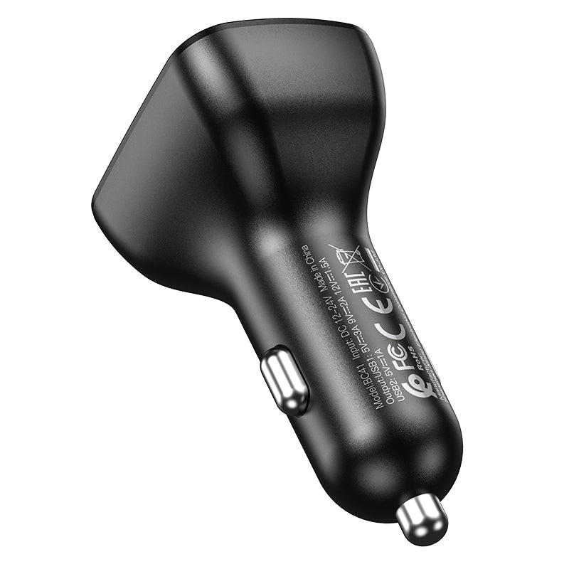 FM Bluetooth modulátor Borofone BC41 Eminency, 2 x USB-A - 1 x microSD