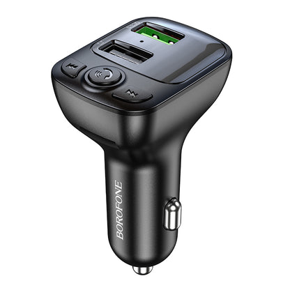 FM Bluetooth modulátor Borofone BC41 Eminency, 2 x USB-A - 1 x microSD