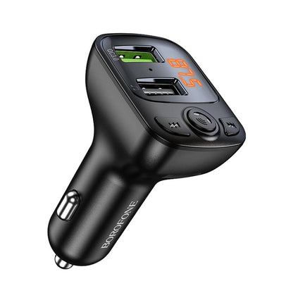 FM Bluetooth modulátor Borofone BC41 Eminency, 2 x USB-A - 1 x microSD