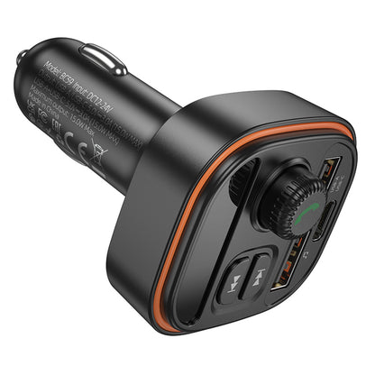 FM Bluetooth modulátor Borofone BC59 Heroic, 2 x USB-A - 1 x USB-C