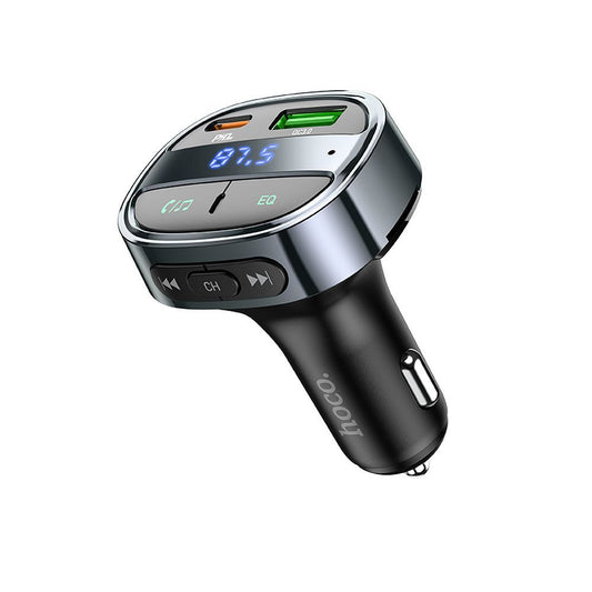FM Bluetooth modulátor HOCO E70, 1 x USB-A - 1 x USB-C - 1 x microSD