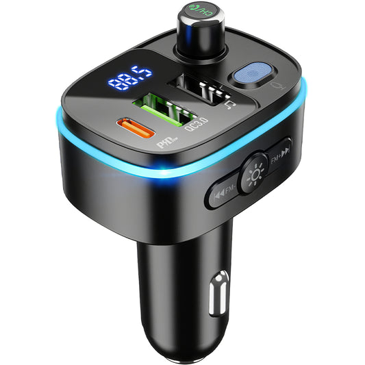 Modulátor FM Bluetooth HOCO E62 Fast, 2 x USB-A - 1 x USB-C
