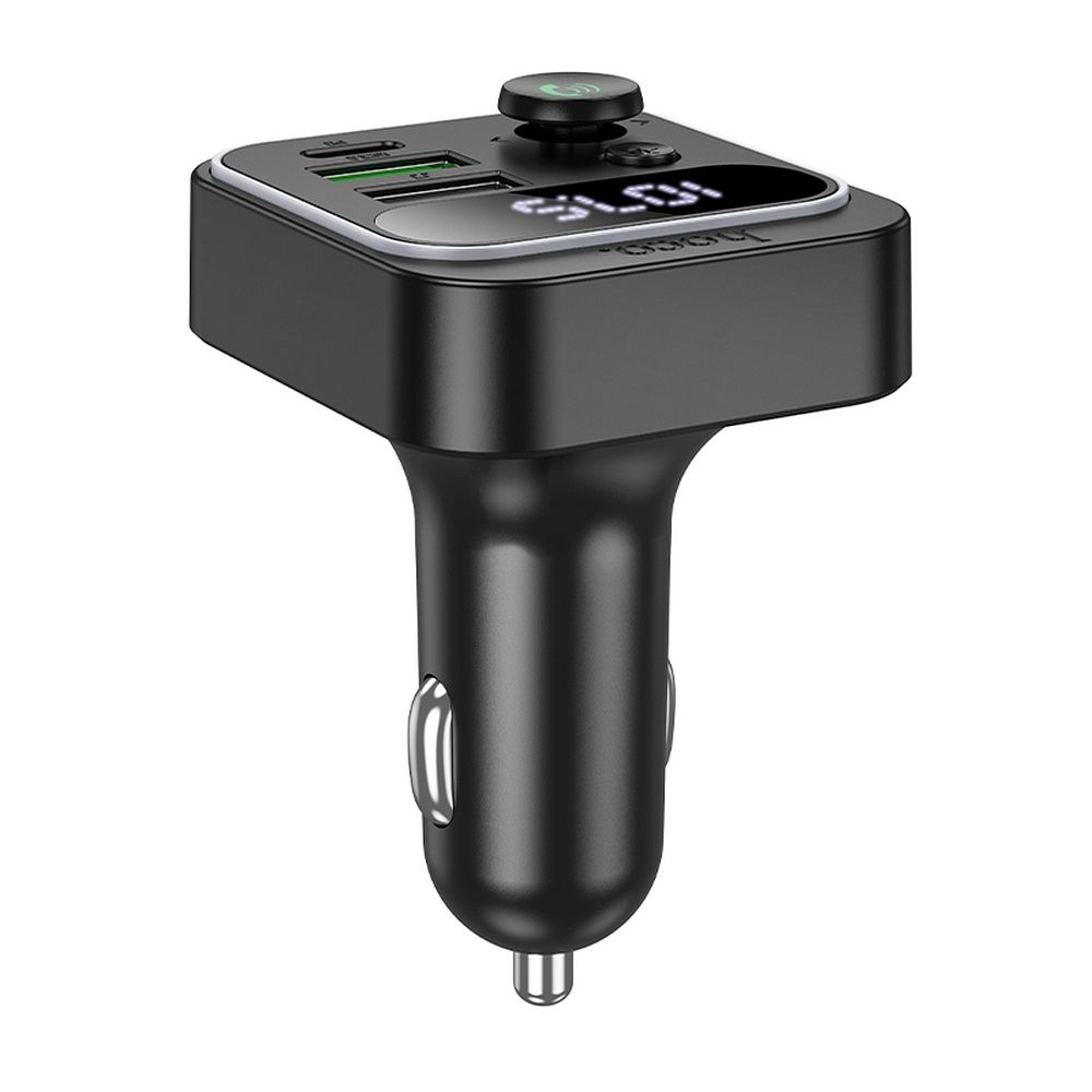 FM Bluetooth modulátor HOCO E85, 2 x USB-A - 1 x USB-C