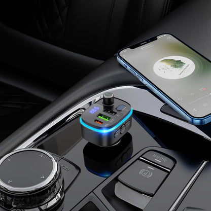Modulátor FM Bluetooth HOCO E62 Fast, 2 x USB-A - 1 x USB-C