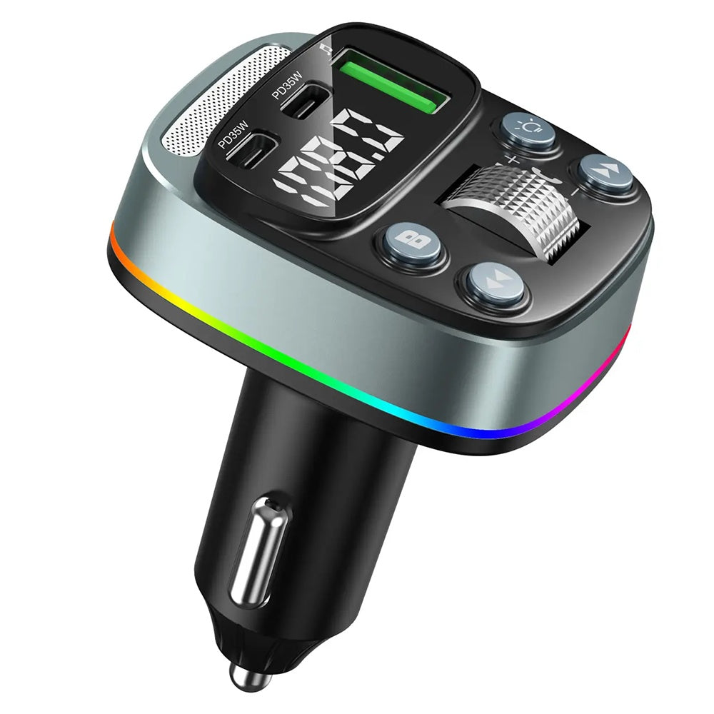 Modulátor FM Bluetooth Techsuit EchoDrive, 1 x USB-A - 2 x USB-C