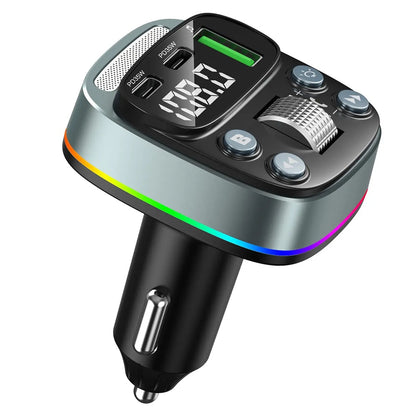 Modulátor FM Bluetooth Techsuit EchoDrive, 1 x USB-A - 2 x USB-C
