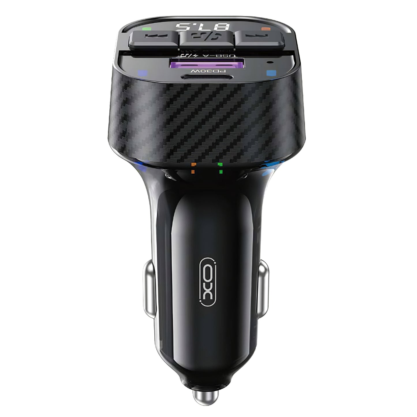 FM modulátor Bluetooth XO Design BCC17, 1 x USB-A - 1 x USB-C