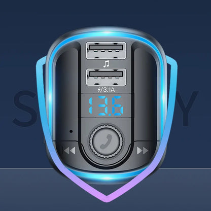 FM Bluetooth Modulator Yesido Y44, 2 x USB-A - 1 x microSD