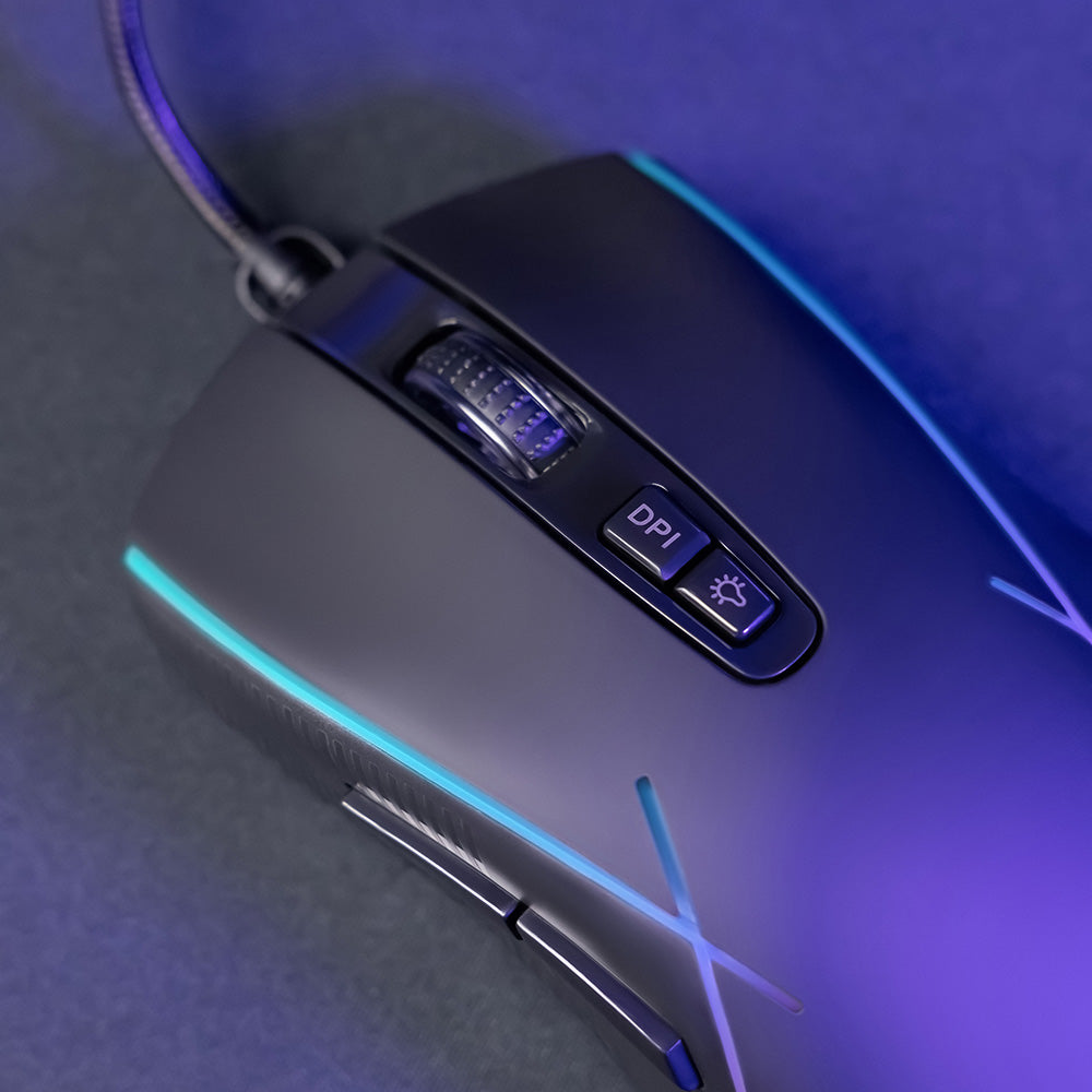 Herní myš Wired USB Proove Defiant, RGB, 7200DPI, Bílá CMDE00000101