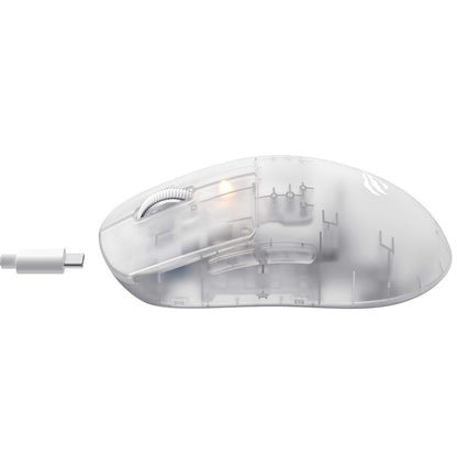 Bezdrátová herní myš HAVIT MS970WB Pro, 800DPI - 12000mAh, Průhledná bílá