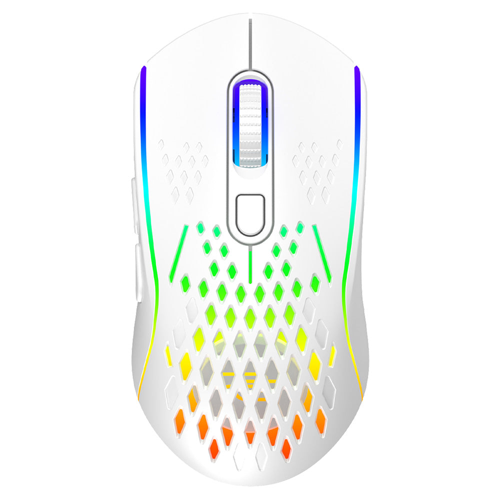 Bezdrátová herní myš Proove Buzz, RGB, 800DPI - 4800DPI, bílá WMBU00022402