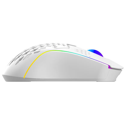 Bezdrátová herní myš Proove Buzz, RGB, 800DPI - 4800DPI, bílá WMBU00022402