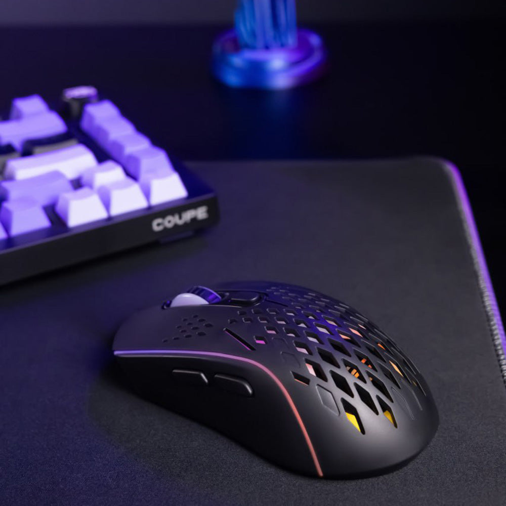 Bezdrátová herní myš Proove Buzz, RGB, 800DPI - 4800DPI, bílá WMBU00022402