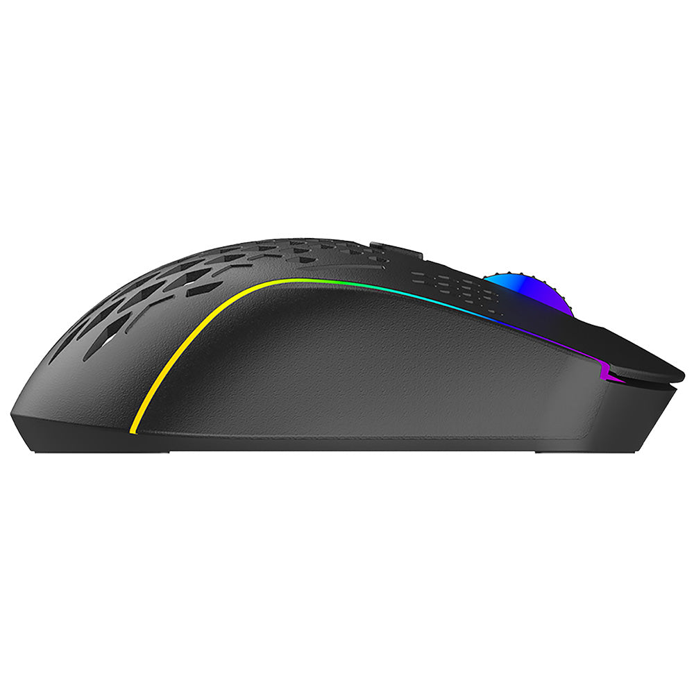 Bezdrátová herní myš Proove Buzz, RGB, 800DPI - 4800DPI, černá WMBU00022401