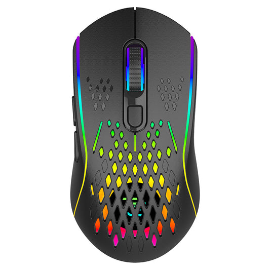 Bezdrátová herní myš Proove Buzz, RGB, 800DPI - 4800DPI, černá WMBU00022401