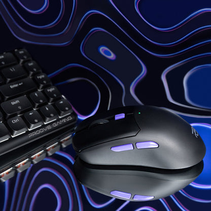 Bezdrátová herní myš Proove Everon, 800DPI - 10000DPI, černá WMEV00022001