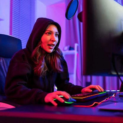 Bezdrátová herní myš WZK WMGB-3200, 3200DPI, RGB, černá