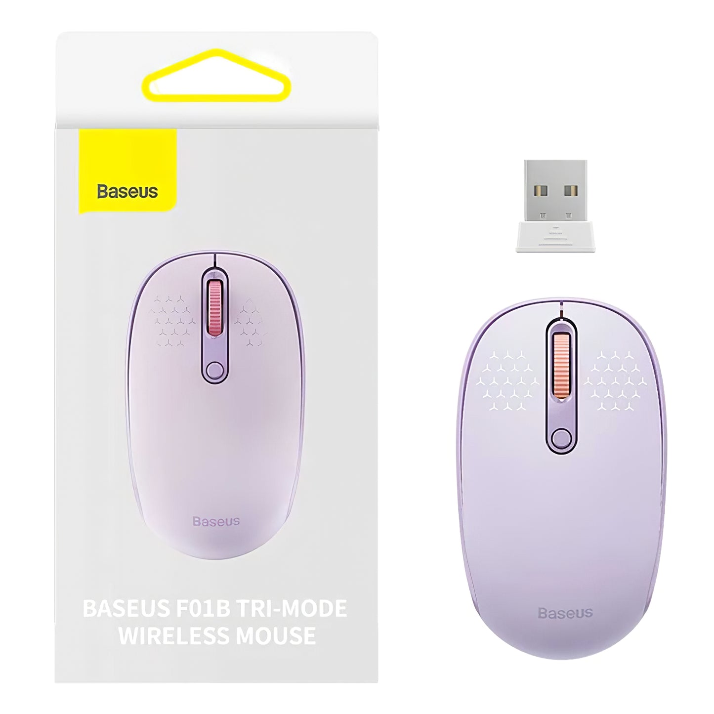 Bezdrátová myš Baseus F01B Tri-Mode, 1600DPI, BT / Wi-Fi, Mov B01055503513-00