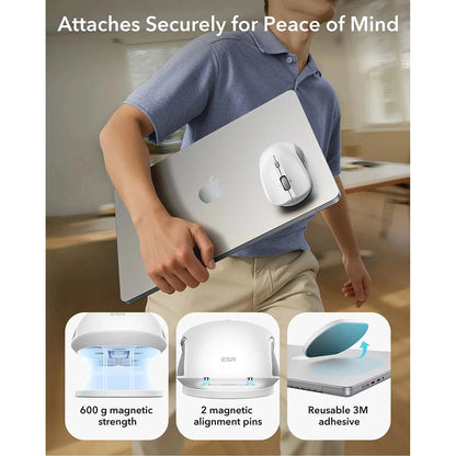 Bezdrátová myš ESR MagMouse, 800DPI - 4800DPI, Bílá