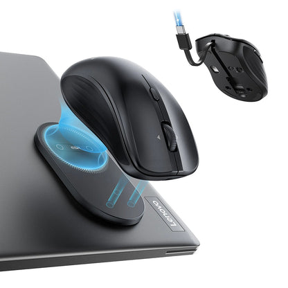 Bezdrátová myš ESR MagMouse, 800DPI - 4800DPI, BT / Wi-Fi, Černá