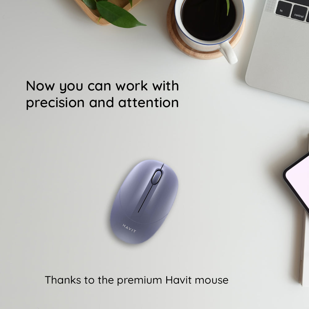 Wireless Mouse HAVIT MS54GT, 1600DPI, Green