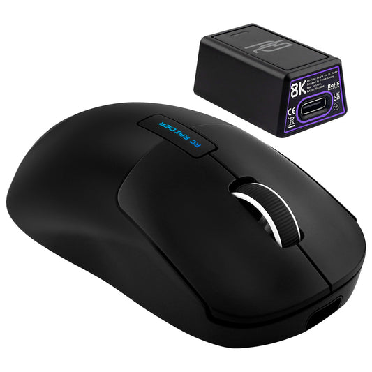 Bezdrátová myš Proove RC Raider 8K, 800DPI - 32000DPI, BT / Wi-Fi / kabelové připojení, černá WMRR00122001